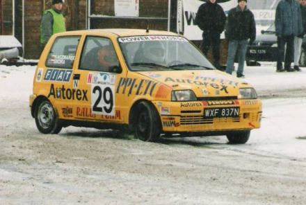 Jacek Sikora i Marek Kaczmarek - Fiat Cinquecento Sporting.